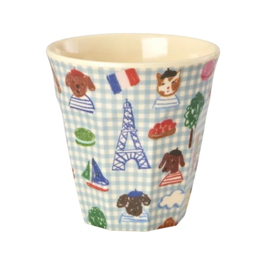 Tazza Bambini in Melamina RICE Kids in Paris 250 ml – Blu