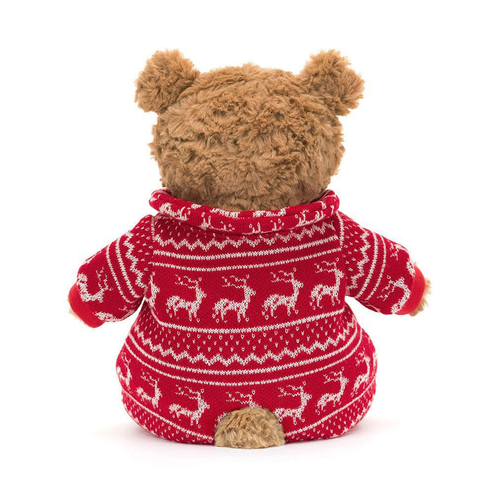 Jellycat Peluche Orsacchiotto Bartholomew con pigiama invernale - Apple Pie