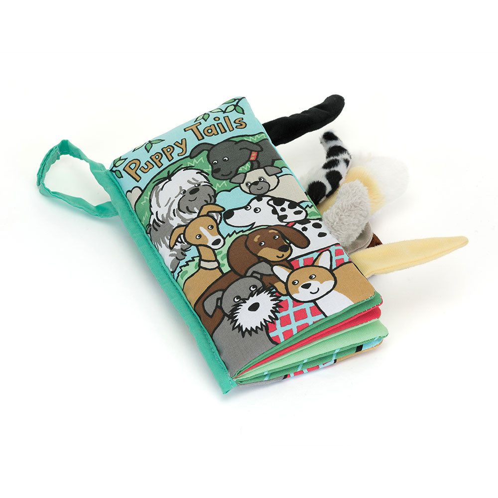 Jellycat Libro di stoffa "le code dei cagnolini" - Apple Pie