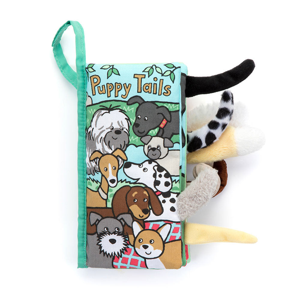Jellycat Libro di stoffa "le code dei cagnolini" - Apple Pie