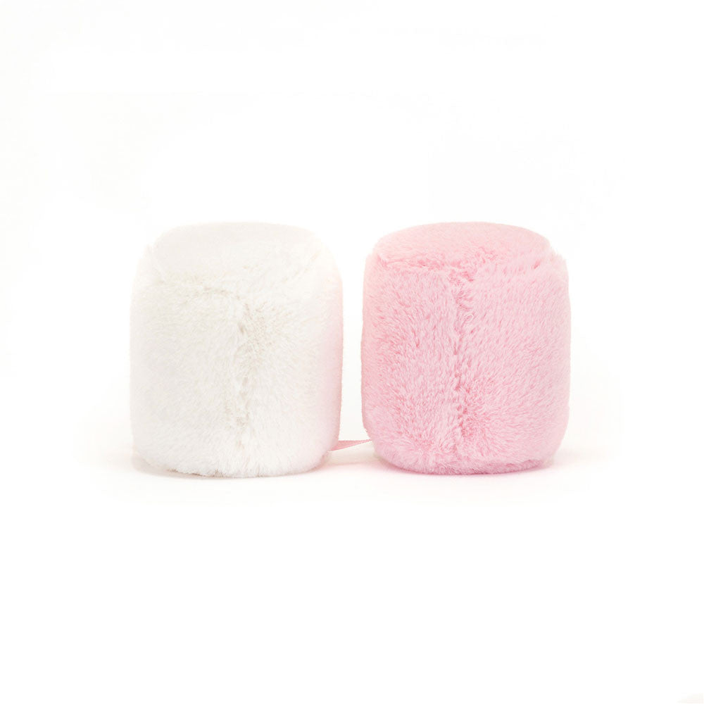 Jellycat Peluche Amuseable Marshmallows bianco e rosa - Apple Pie