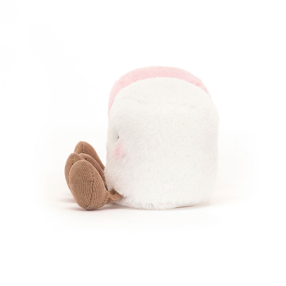 Jellycat Peluche Amuseable Marshmallows bianco e rosa - Apple Pie