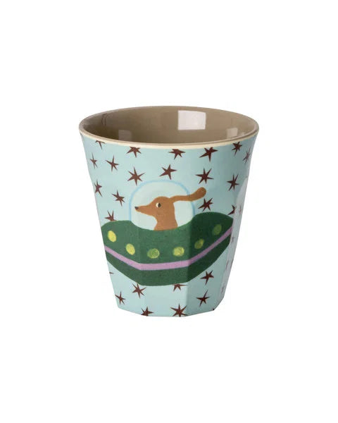 RICE Bicchiere in Melamina – Dogs in Space (Stampa Assortita) 🚀🐶