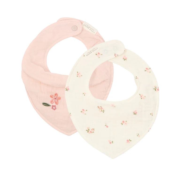 Little Dutch Set di 2 Bavagline Bandana in mussola - Fairy Blossom