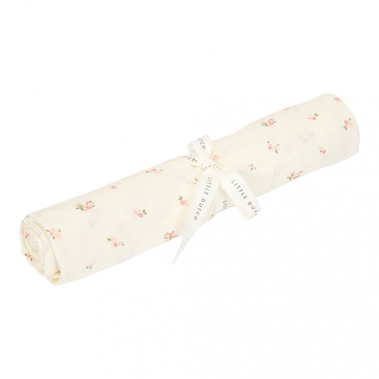 Little Dutch Swaddle in Mussola 120 x 120 cm - Fairy Blossom - Apple Pie