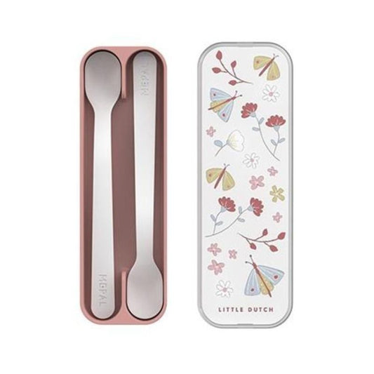 Set 2 Cucchiaini Prime Pappe - Flowers & Butterflies - Apple Pie