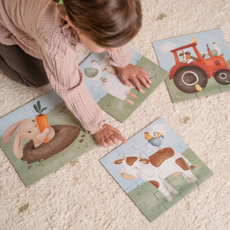 Puzzle 4 in 1 - Little Farm - Apple Pie