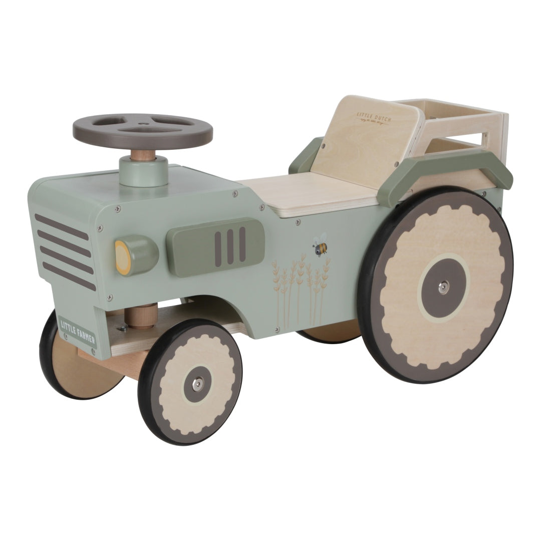 Little Dutch Trattore cavalcabile Little Farm - Walking Tractor - Apple Pie