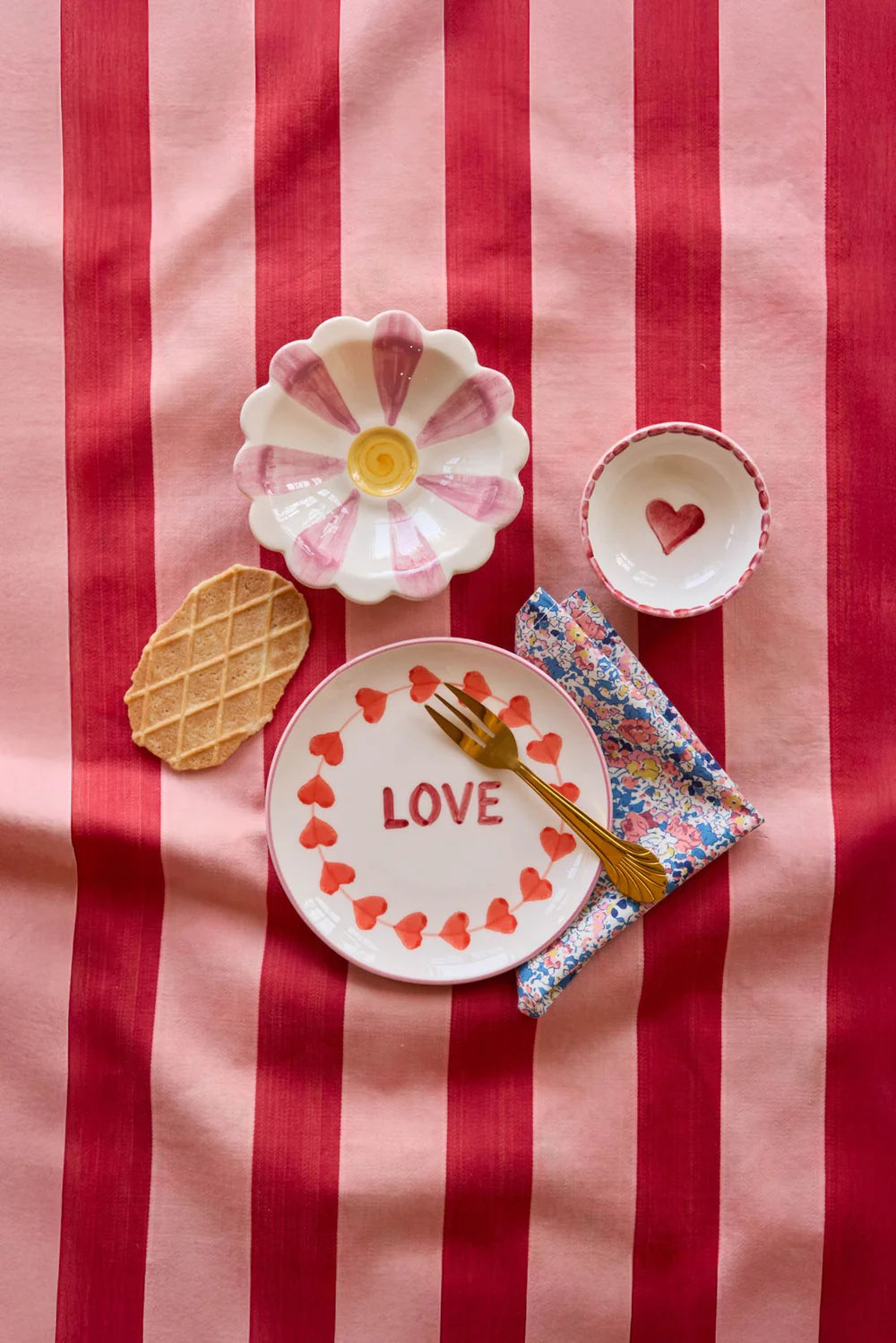 Ciotolina in Ceramica con Cuore Dipinto a Mano Rosa | Rice Denmark IN ARRIVO