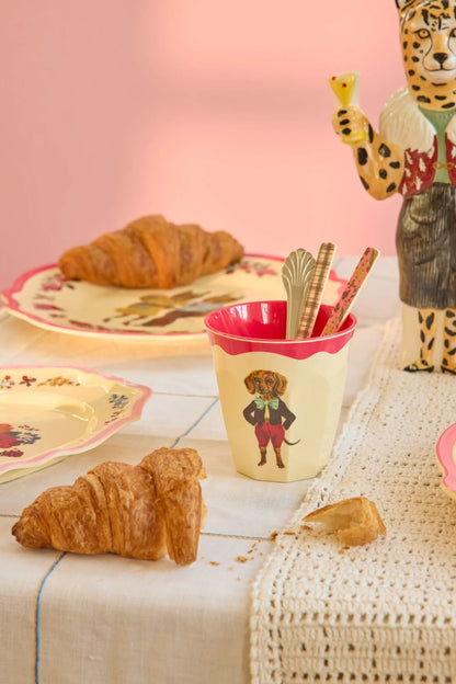 🐶 Tazza Media in Melamina – Rosso – Nathalie Lété Vol. 2 | Rice Denmark