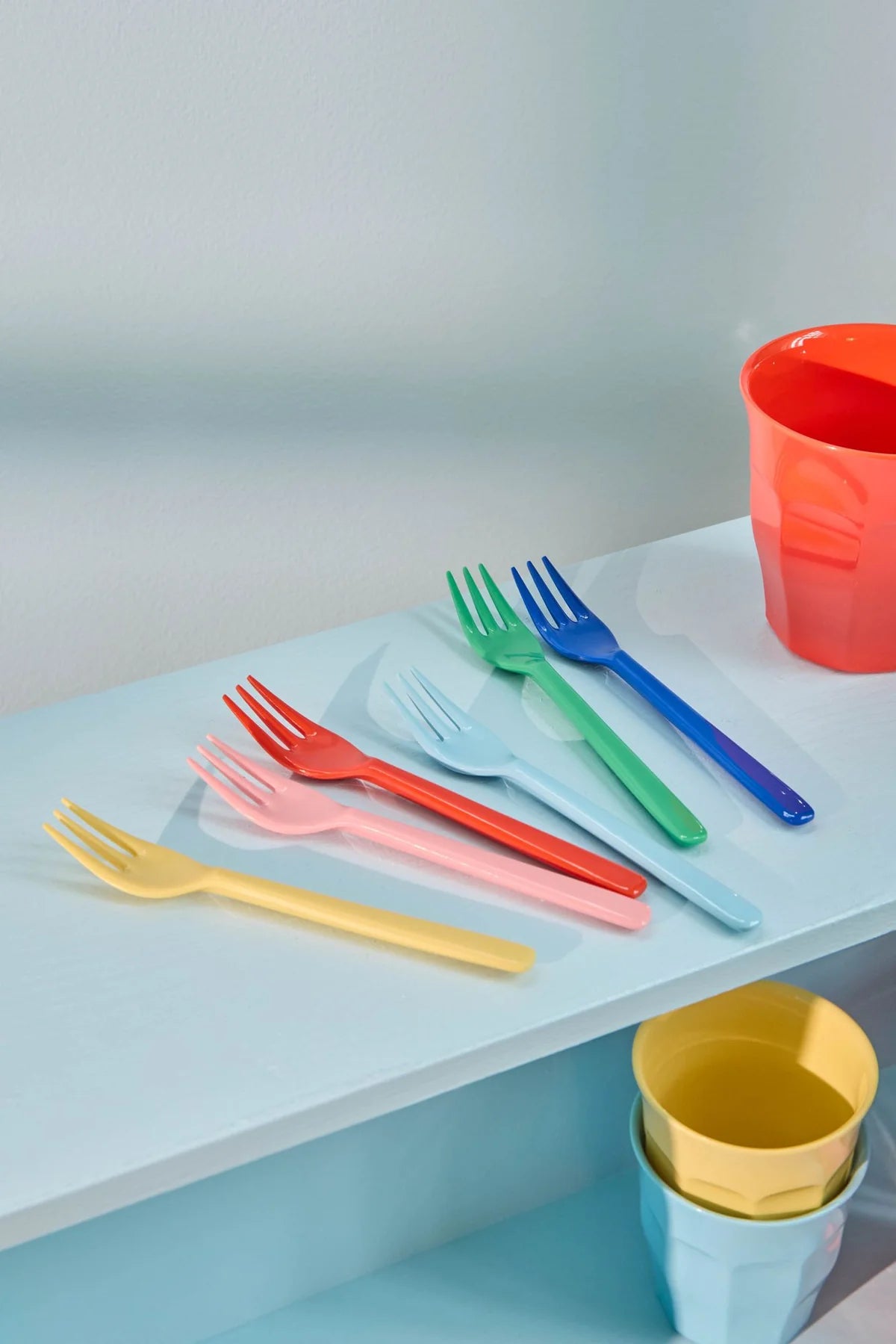 Forchettina da Dolce Rice in Melamina Multicolor - vari colori