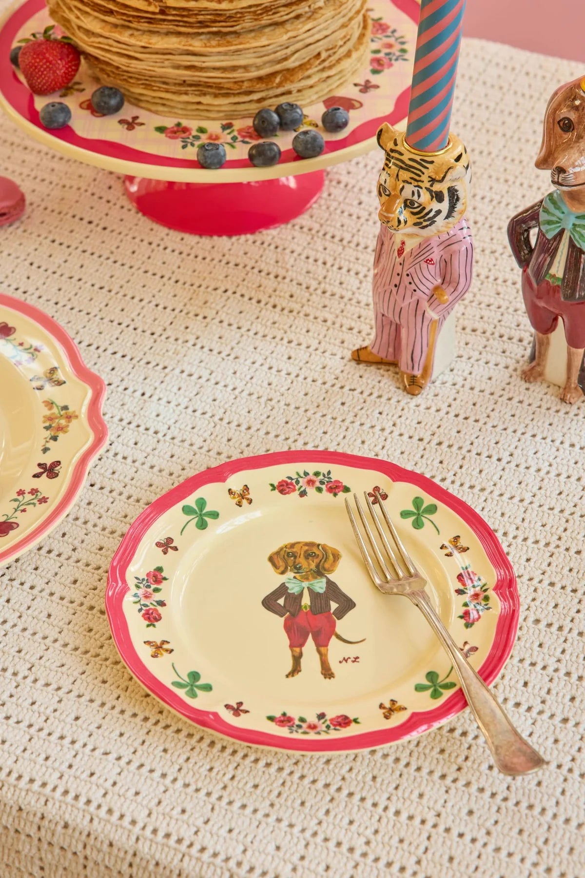 🐶 Piatto da Frutta Vintage – Rosso – Nathalie Lété Vol. 2 | Rice Denmark