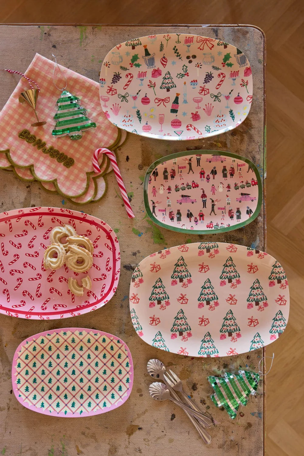 RICE – Piatto Rettangolare in Melamina Xmas Galore – 30 x 22 cm IN ARRIVO