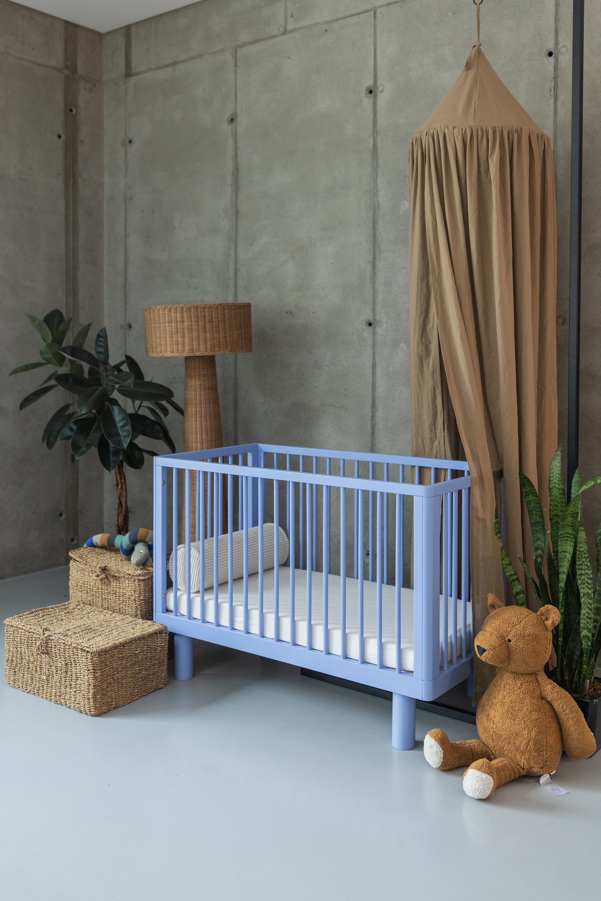 Lettino con le sbarre Nox Cot - Azzurro - Apple Pie