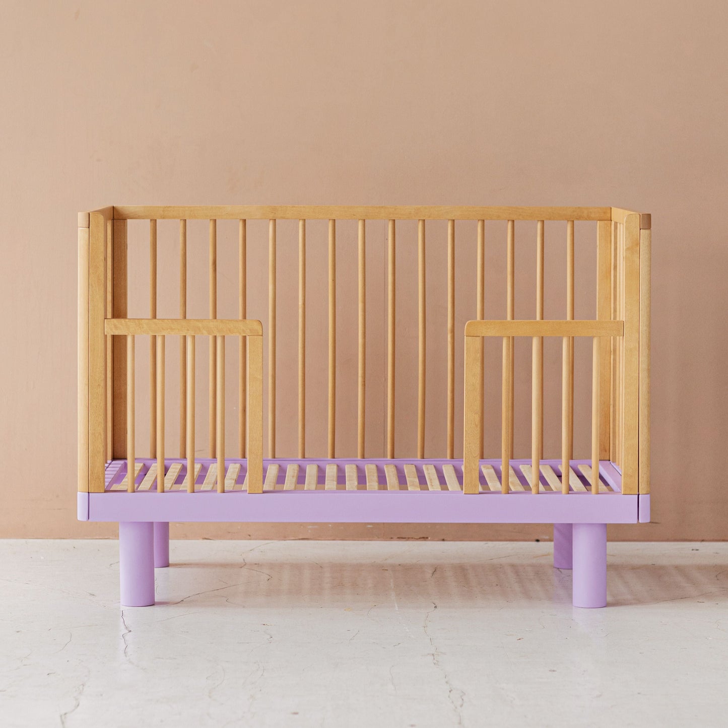 Lettino con le sbarre Nox Cox - Legno Naturale e Lavanda - Apple Pie