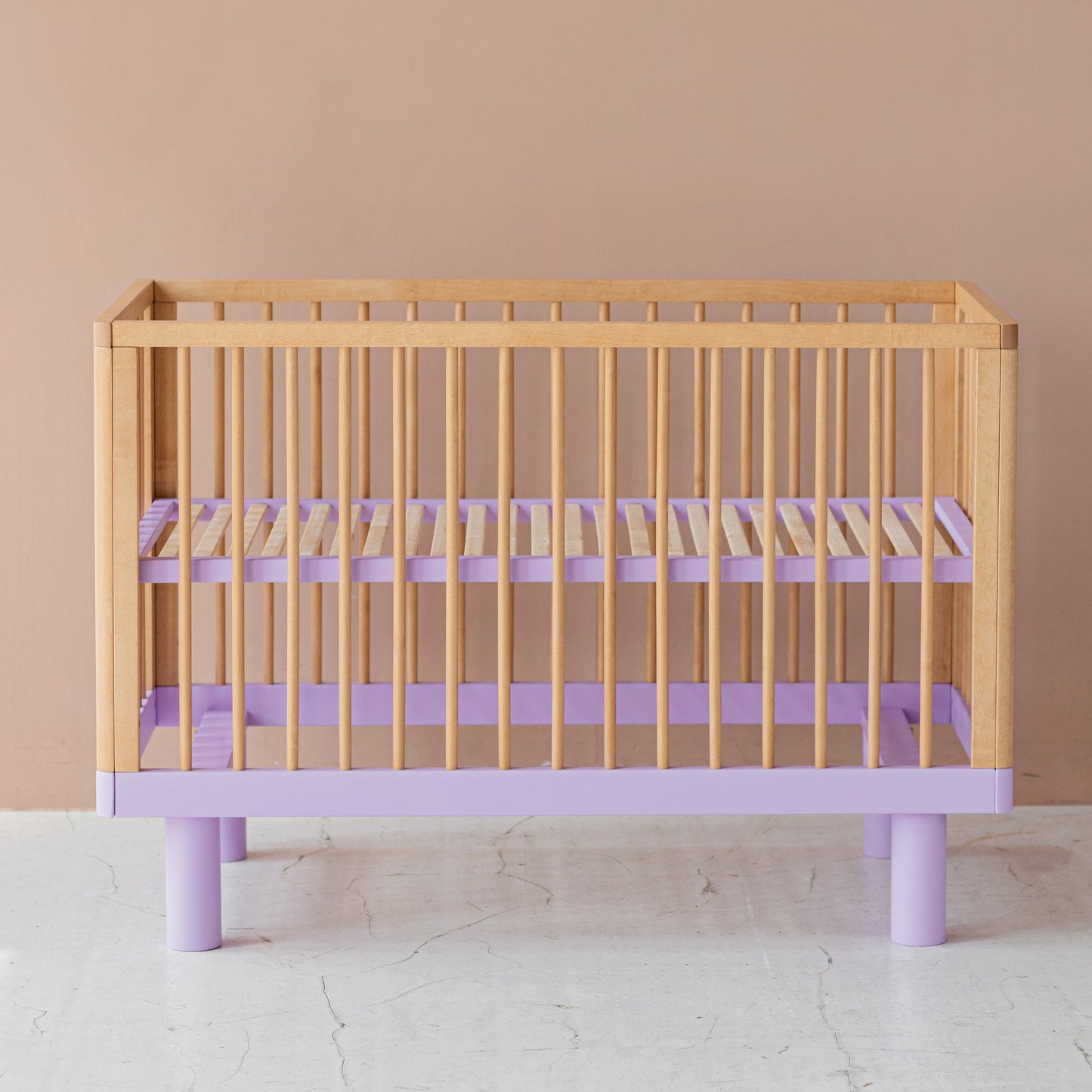 Lettino con le sbarre Nox Cox - Legno Naturale e Lavanda - Apple Pie