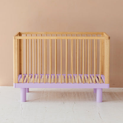 Lettino con le sbarre Nox Cox - Legno Naturale e Lavanda - Apple Pie
