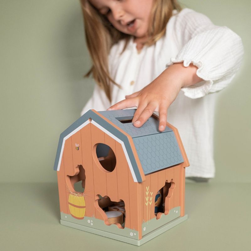Little Dutch Cubo con Forme ad Incastro - Little Farm - Apple Pie
