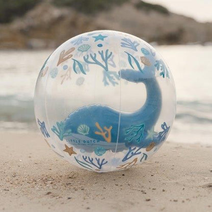 Little Dutch Pallone Gonfiabile 3D - 35cm - Balena IN ARRIVO - Apple Pie