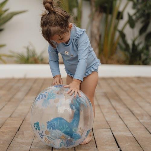 Little Dutch Pallone Gonfiabile 3D - 35cm - Balena IN ARRIVO - Apple Pie