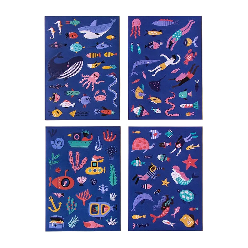 Londji – Sea Stickers | 150 Adesivi Riposizionabili del Mare