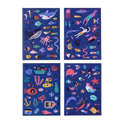 Londji – Sea Stickers | 150 Adesivi Riposizionabili del Mare