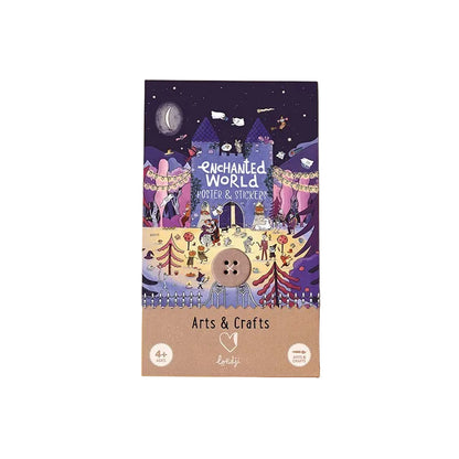 Londji Enchanted Castle – Poster con 152 Stickers 3+