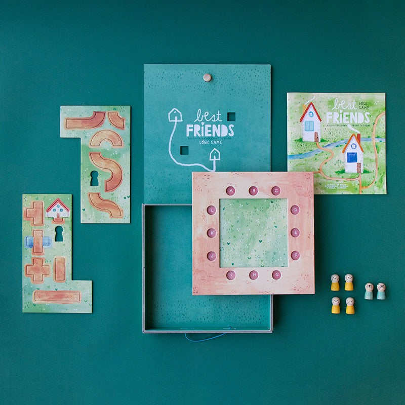 Londji Best Friends – Gioco di Logica in Legno con 100 Sfide – 6+