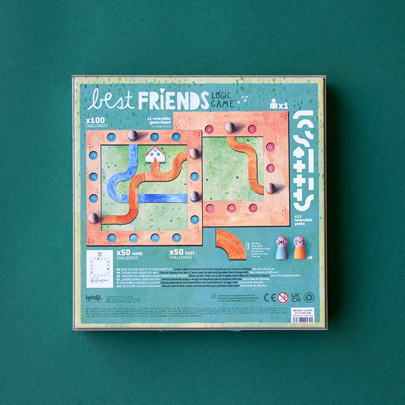 Londji Best Friends – Gioco di Logica in Legno con 100 Sfide – 6+