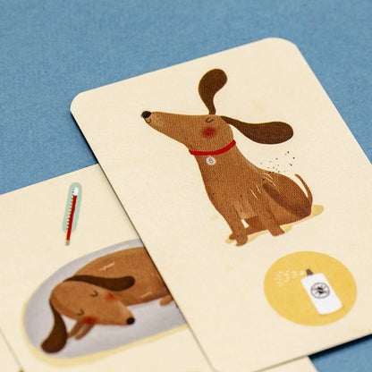 Gioco di Memoria Londji Tiny Game Bobby & Misha – Prendersi Cura degli Animali (4+ Anni)