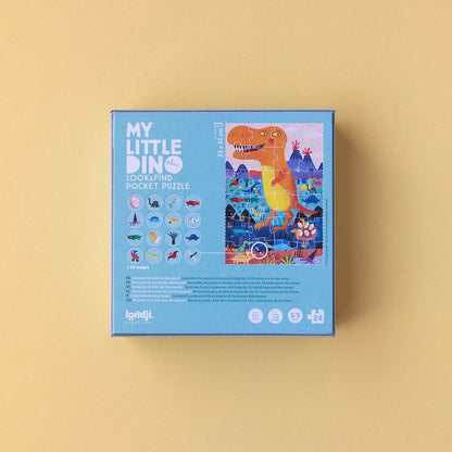 Londji Puzzle Tascabile My Little Dino – 24 Pezzi | Look & Find