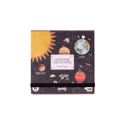 Londji – Discover the Planets Puzzle Tascabile 100 Pezzi | Sistema Solare