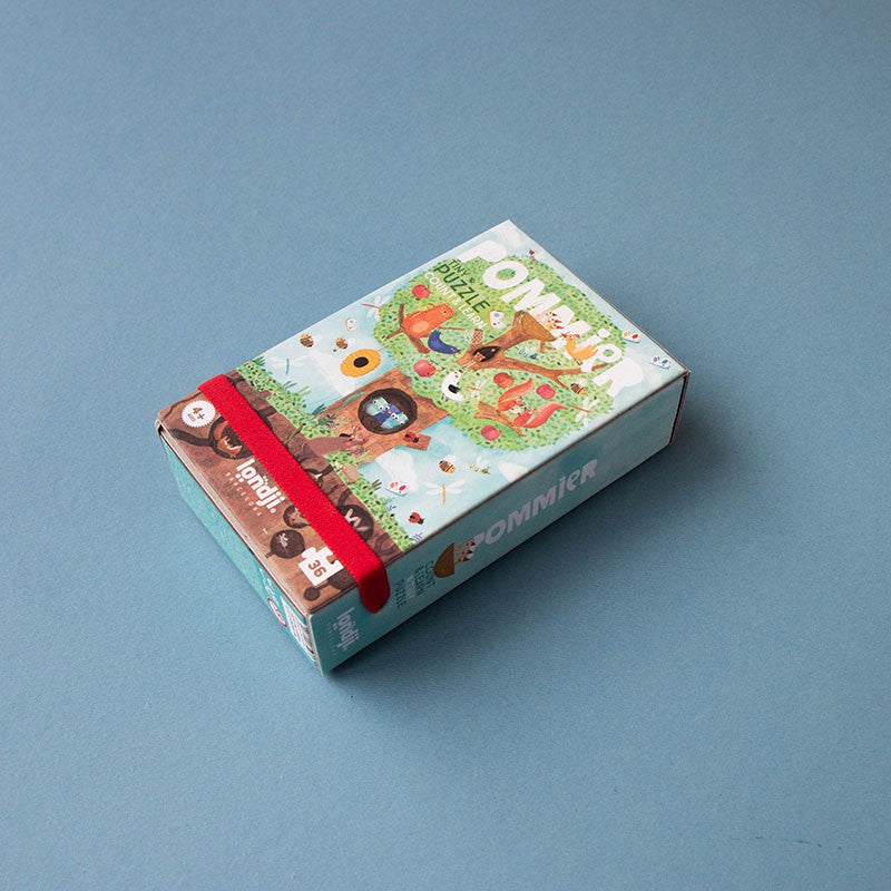 Puzzle Tascabile Londji Pommier – Imparare a Contare con gli Animali (36 Pezzi, 4+ Anni)