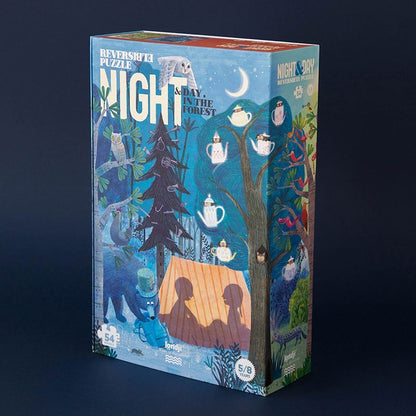 Londji Puzzle Reversibile Giorno & Notte nella Foresta – 54 Pezzi
