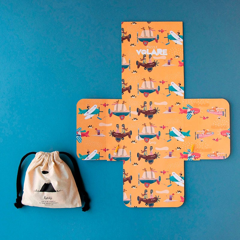 Londji – Puzzle Tascabile Volare 36 pezzi – Puzzle viaggio bambini 3/6 anni