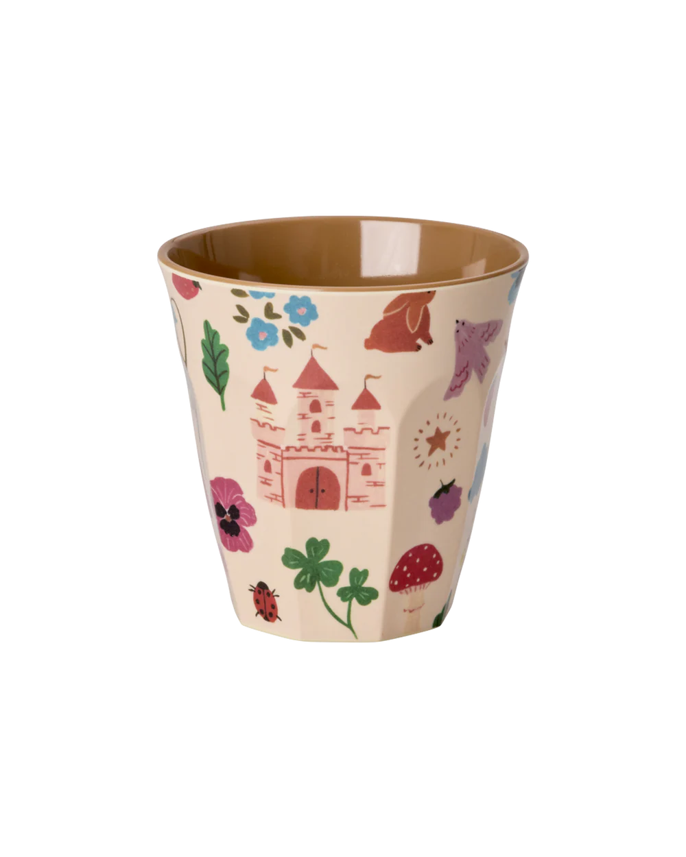 RICE Bicchiere in melamina Fairytale  rosa - Medium