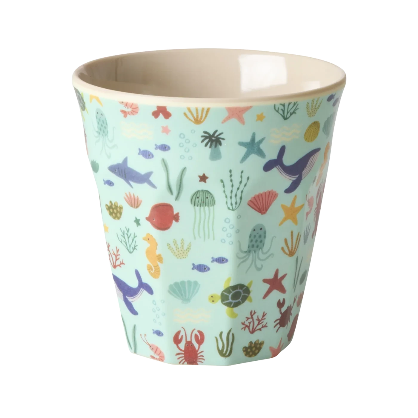 Bicchiere Medio Bambini Ocean Print Rice – Melamina 250 ml