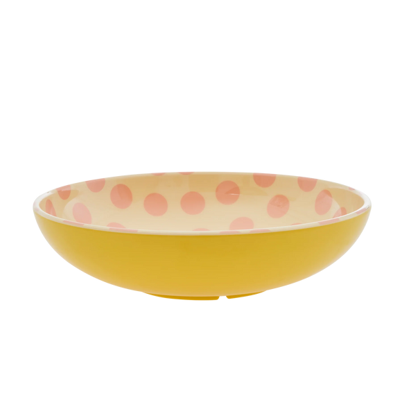 Insalatiera in melamina - pois rosa - Apple Pie