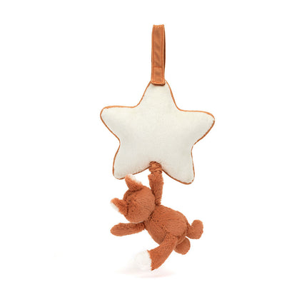 Jellycat Bashful Fox Cub Musical Pull – Carillon Volpino Morbido per Neonati