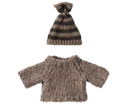 Maileg Maglione e Cappello in Maglia - Fratello o Sorella Maggiore - Apple Pie