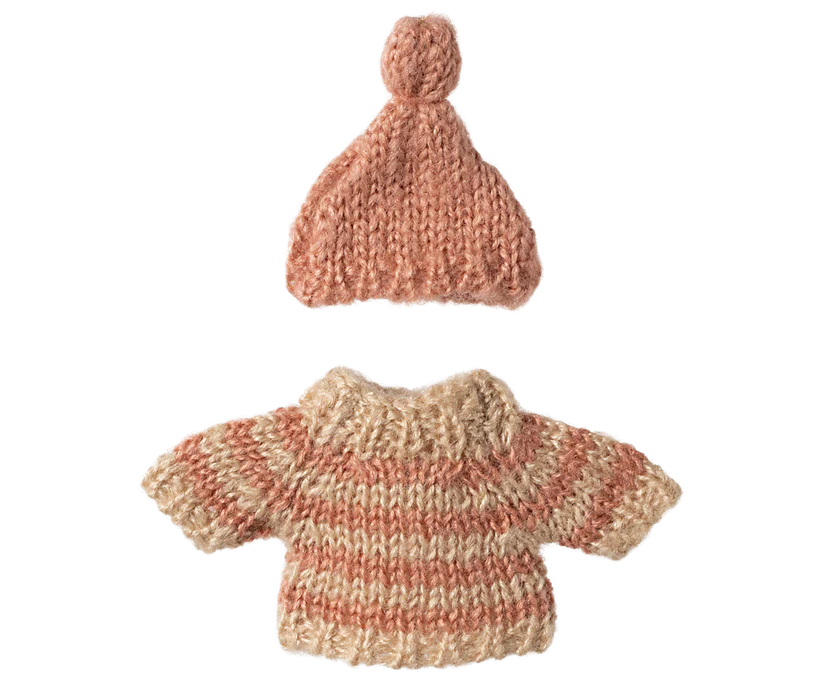 Maileg Maglione e Cappello in Maglia - Sorella Fratello Maggiore - Apple Pie