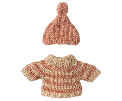Maileg Maglione e Cappello in Maglia - Sorella Fratello Maggiore - Apple Pie