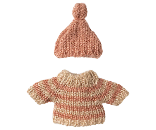 Maileg Maglione e Cappello in Maglia - Sorella Fratello Maggiore - Apple Pie