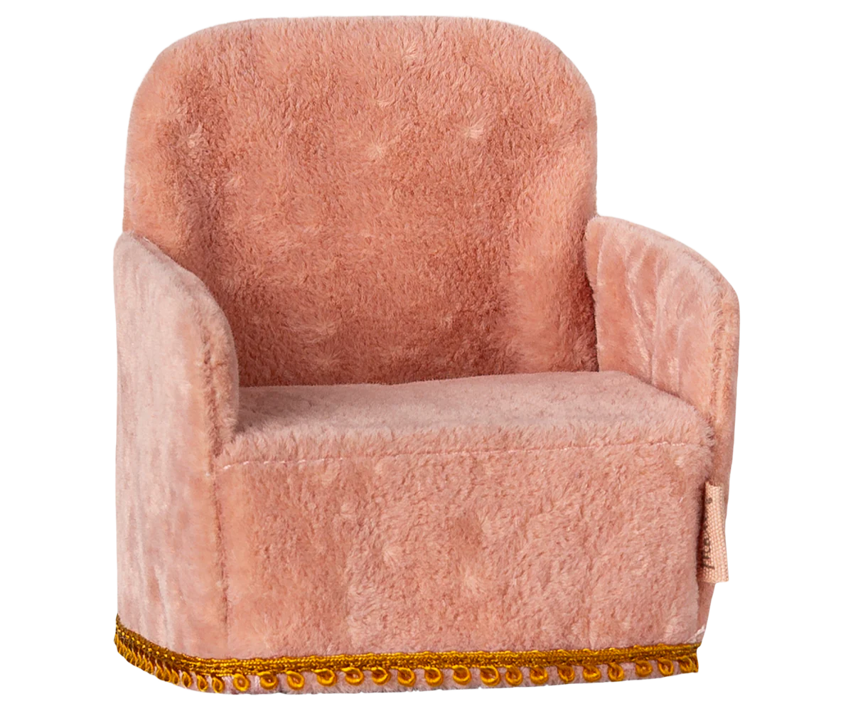 Maileg Poltrona per Topolini - Rosa - Apple Pie
