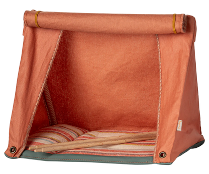 Maileg Tenda da Campeggio per Topolini Happy Camper - arancione - Apple Pie