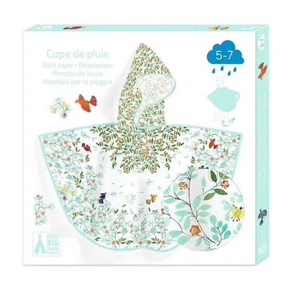 Djeco Mantella Antipioggia con Cappuccio – Foliage – Large 5/7 Anni