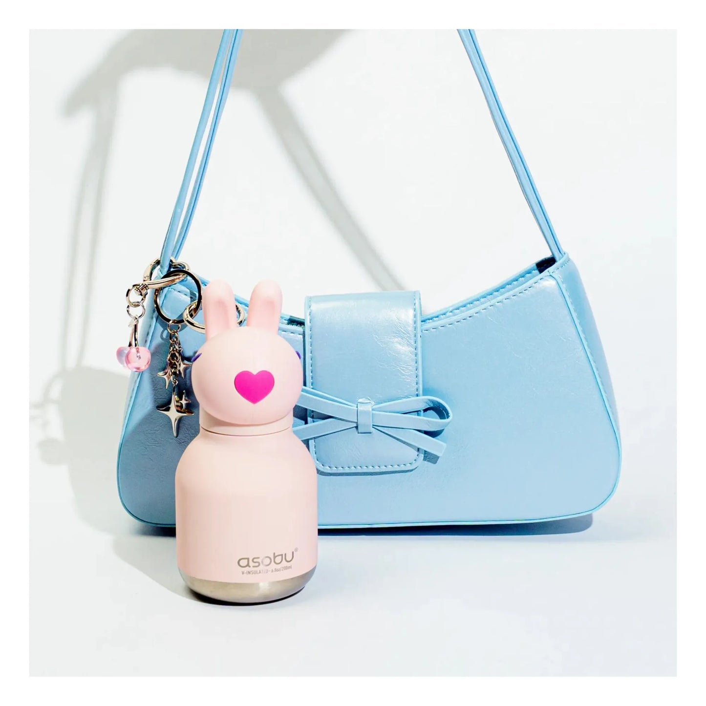 Tappo coniglietto rosa Asobu Mini Bestie Bunny