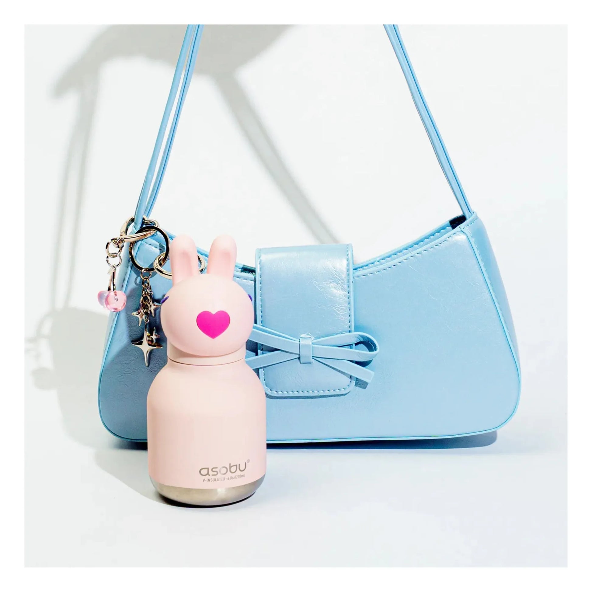 Tappo coniglietto rosa Asobu Mini Bestie Bunny