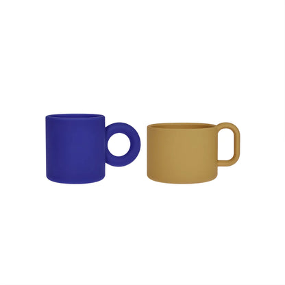 OYOY Set di 2 Tazza Nomu - Blu - Apple Pie