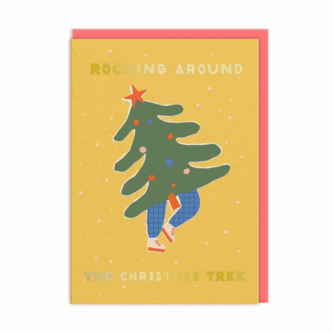 Ohh Deer  Biglietto di Auguri - Dancing Tree Christmas Card Set - Set da 3 biglietti - Apple Pie